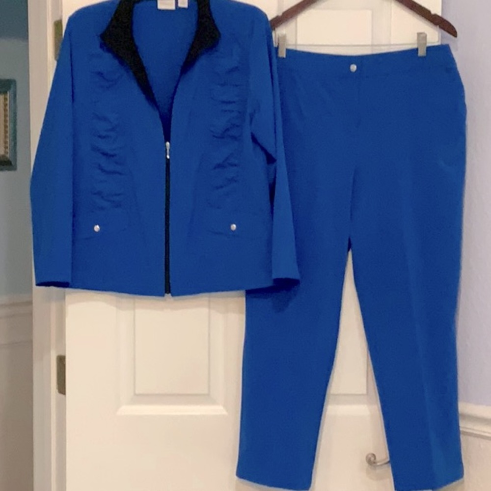 Chico’s Weekend jacket and pants